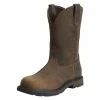 Men's Ariat 10" Groundbreaker Pull-On Steel Toe Boots -Western Fashion-Ariat 0 650 ariat 10 groundbreaker pull on steel toe brown