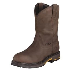 Men's Ariat 10" Workhog Pull-On Composite Toe Waterproof Boots