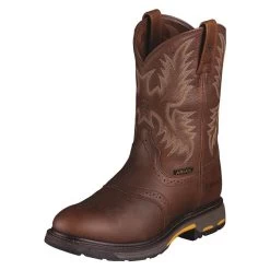 Men's Ariat 10" Workhog Pull-On Boots -Western Fashion-Ariat 0 650 ariat 10 workhog pull on dark copper