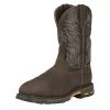 Men's Ariat 11" Workhog Met Guard Wide Square Toe Composite Toe Waterproof Boots -Western Fashion-Ariat 0 650 ariat 11 workhog met guard wide square toe composite toe waterproof bruin brown crazy black