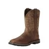 Men's Ariat Groundbreaker Wide Square Toe Boots -Western Fashion-Ariat 0 650 ariat groundbreaker wide square toe boots brown