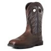 Men's Ariat Groundwork Wide Square Toe Boots -Western Fashion-Ariat 0 650 ariat groundwork wide square toe boots brown bitter brown