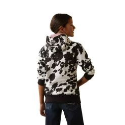 ARIAT GIRLS COWHIDE HOODIE -Western Fashion-Ariat 010858477b6c4d9b98ba4c4394610964