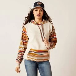 ARIAT WOMENS CHIMAYO PRINT HOODIE - SUNSET SALTILLO