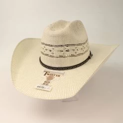 Ariat TWISTER BANGORA COWBOY HAT - IVORY/GREY