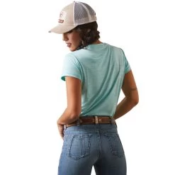 ARIAT WOMENS LAGUNA LOGO TOP - POOL BLUE 7 ARIAT WOMENS LAGUNA LOGO TOP - POOL BLUE -Western Fashion-Ariat 0f7a0abfa4fa814b8a3096c61b19cf68