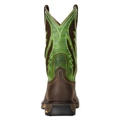 Men's Ariat 11" Workhog Wide Square Toe VentTek Composite Toe Boots -Western Fashion-Ariat 1 650 ariat 11 workhog wide square toe venttek composite toe bruin brown grass green