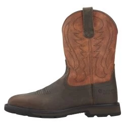 Men's Ariat 10" Groundbreaker Wide Square Toe Steel Toe Boots -Western Fashion-Ariat 2 650 ariat 10 groundbreaker wide square toe steel toe brown ember