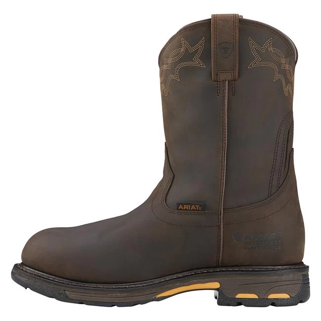 Men's Ariat 10" Workhog Pull-On Composite Toe Waterproof Boots 5 Men's Ariat 10" Workhog Pull-On Composite Toe Waterproof Boots - Image 3