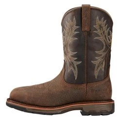 Men's Ariat 11" Workhog Wide Square Toe Composite Toe Waterproof Boots -Western Fashion-Ariat 2 650 ariat 11 workhog wide square toe composite toe waterproof bruin brown coffee