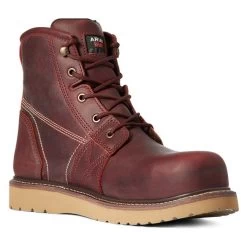 Men's Ariat 6" Rebar Wedge Composite Toe Waterproof Boots -Western Fashion-Ariat 2 650 ariat 6 rebar wedge composite toe waterproof boots rusted copper