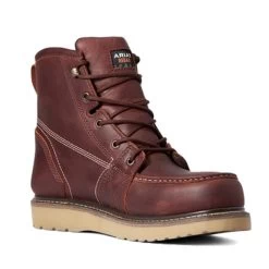 Men's Ariat 6" Rebar Wedge Moc Waterproof Boots -Western Fashion-Ariat 2 650 ariat 6 rebar wedge moc waterproof boots rusted copper
