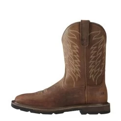Men's Ariat Groundbreaker Wide Square Toe Boots -Western Fashion-Ariat 2 650 ariat groundbreaker wide square toe boots brown