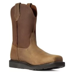 Men's Ariat Rambler Wedge Work Steel Toe Boots -Western Fashion-Ariat 2 650 ariat rambler wedge work steel toe boots earth brown