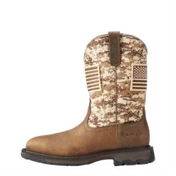 Men's Ariat WorkHog Patriot Steel Toe Boots 9 Men's Ariat WorkHog Patriot Steel Toe Boots -Western Fashion-Ariat 2 650 ariat workhog patriot steel toe boots earth sand camo sand camo print