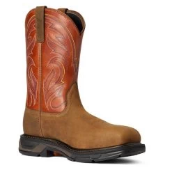 Men's Ariat Workhog XT Cottonwood Carbon Toe Boots -Western Fashion-Ariat 2 650 ariat workhog xt cottonwood carbon toe boots dark earth brick