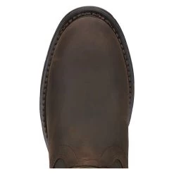 Men's Ariat 10" Workhog Pull-On Composite Toe Waterproof Boots 14 Men's Ariat 10" Workhog Pull-On Composite Toe Waterproof Boots -Western Fashion-Ariat 3 650 ariat 10 workhog pull on composite toe waterproof oily distressed brown
