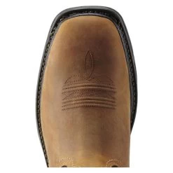 Men's Ariat 11" Workhog Wide Square Toe Steel Toe Waterproof Boots -Western Fashion-Ariat 3 650 ariat 11 workhog wide square toe steel toe waterproof aged bark black