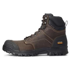 Men's Ariat 6" Treadfast Steel Toe Waterproof Boots -Western Fashion-Ariat 3 650 ariat 6 treadfast steel toe waterproof boots distressed brown