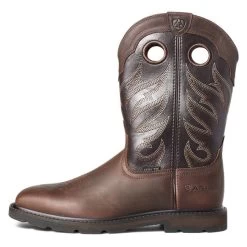 Men's Ariat Groundwork Wide Square Toe Steel Toe Boots -Western Fashion-Ariat 3 650 ariat groundwork wide square toe steel toe boots brown bitter brown