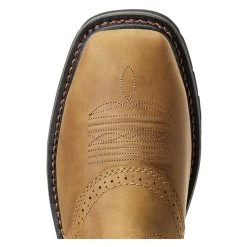 Men's Ariat 10" Sierra Wide Square Toe Steel Toe Boots 10 Men's Ariat 10" Sierra Wide Square Toe Steel Toe Boots -Western Fashion-Ariat 3 650 ariat sierra wide square toe steel toe aged bark