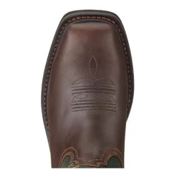 Men's Ariat Sierra Wide Square Toe Steel Toe Boots -Western Fashion-Ariat 3 650 ariat sierra wide square toe steel toe boots dark brown pine green