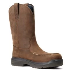Men's Ariat Turbo Pull-On Composite Toe Waterproof Boots -Western Fashion-Ariat 3 650 ariat turbo pull on composite toe waterproof boots mocha