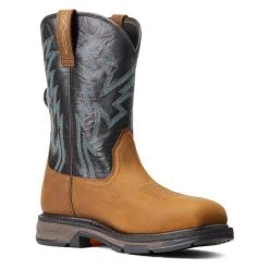 Men's Ariat Workhog XT BOA Composite Toe Boots -Western Fashion-Ariat 3 650 ariat workhog xt boa composite toe boots aged bark black