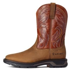 Men's Ariat Workhog XT Cottonwood Boots -Western Fashion-Ariat 3 650 ariat workhog xt cottonwood boots dark earth brick