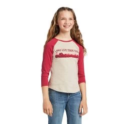 ARIAT GIRLS REAL LONG LIVE FARM GIRLS TEE