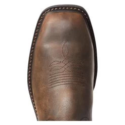 Men's Ariat Groundwork Wide Square Toe Waterproof Steel Toe Boots -Western Fashion-Ariat 4 650 ariat groundwork wide square toe waterproof steel toe boots brown after dark