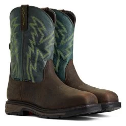 Men's Ariat Workhog XT BOA Composite Toe Waterproof Boots -Western Fashion-Ariat 4 650 ariat workhog xt boa composite toe waterproof boots bruin brown dark forest
