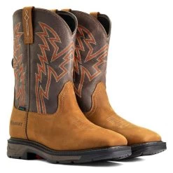 Men's Ariat Workhog XT BOA Waterproof Boots -Western Fashion-Ariat 4 650 ariat workhog xt boa waterproof boots aged bark brown