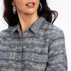 ARIAT WOMENS REAL BILLIE JEAN SHIRT - NIGHTRIDER JACQUARD 7 ARIAT WOMENS REAL BILLIE JEAN SHIRT - NIGHTRIDER JACQUARD -Western Fashion-Ariat 436730b70ab4254e24bd8a50f91d499f