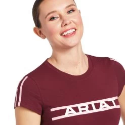 ARIAT WOMENS LOGO LANE TEE SHIRT -Western Fashion-Ariat 44ab72f9aca6805f3b78f7f19c6cd88f