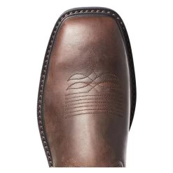 Men's Ariat Groundwork Wide Square Toe Boots -Western Fashion-Ariat 5 650 ariat groundwork wide square toe boots brown bitter brown