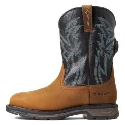 Men's Ariat Workhog XT BOA Composite Toe Boots -Western Fashion-Ariat 5 650 ariat workhog xt boa composite toe boots aged bark black