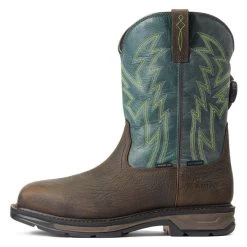 Men's Ariat Workhog XT BOA Composite Toe Waterproof Boots -Western Fashion-Ariat 5 650 ariat workhog xt boa composite toe waterproof boots bruin brown dark forest