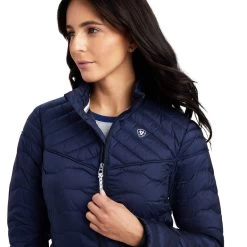 ARIAT WOMENS IDEAL DOWN JACKET - NAVY -Western Fashion-Ariat 511cd443a1c685945945ff313b60ccc9