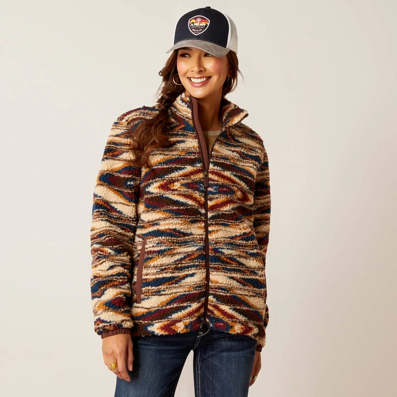 ARIAT WOMENS CHIMAYO FLEECE JACKET 3 ARIAT WOMENS CHIMAYO FLEECE JACKET