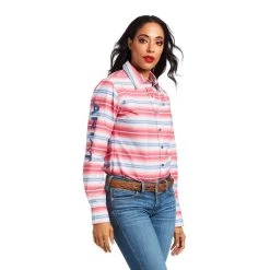 ARIAT WOMENS TEAM KIRBY SHIRT - SUNRISE SERAPE