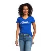 ARIAT WOMENS REAL LOGO SCRIPT TEE - MAZARINE BLUE 1 ARIAT WOMENS REAL LOGO SCRIPT TEE - MAZARINE BLUE -Western Fashion-Ariat 7f9535f57297f0b201e3cdb2386ff224