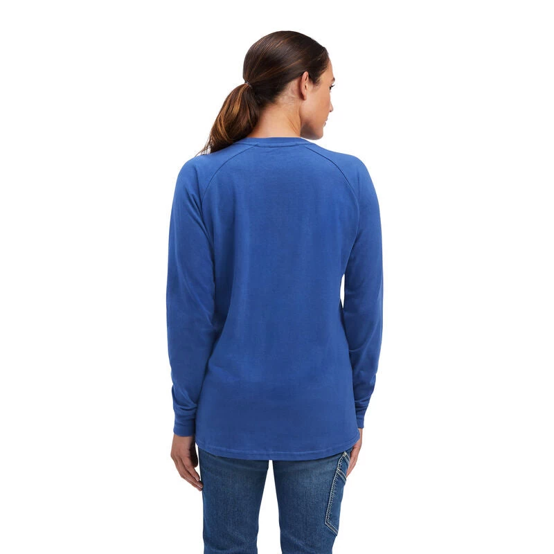 ARIAT WOMENS REBAR COTTON STRONG BLOCK LONG SLEEVE TEE 4 ARIAT WOMENS REBAR COTTON STRONG BLOCK LONG SLEEVE TEE - Image 2