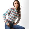 ARIAT WOMENS TEAM KIRBY STRETCH SHIRT - ROSA SERAPE