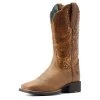 ARIAT WOMENS ROUND UP WIDE SQUARE TOE WESTERN BOOT -Western Fashion-Ariat 8e0bf95be5a76ed341421370aa11993d