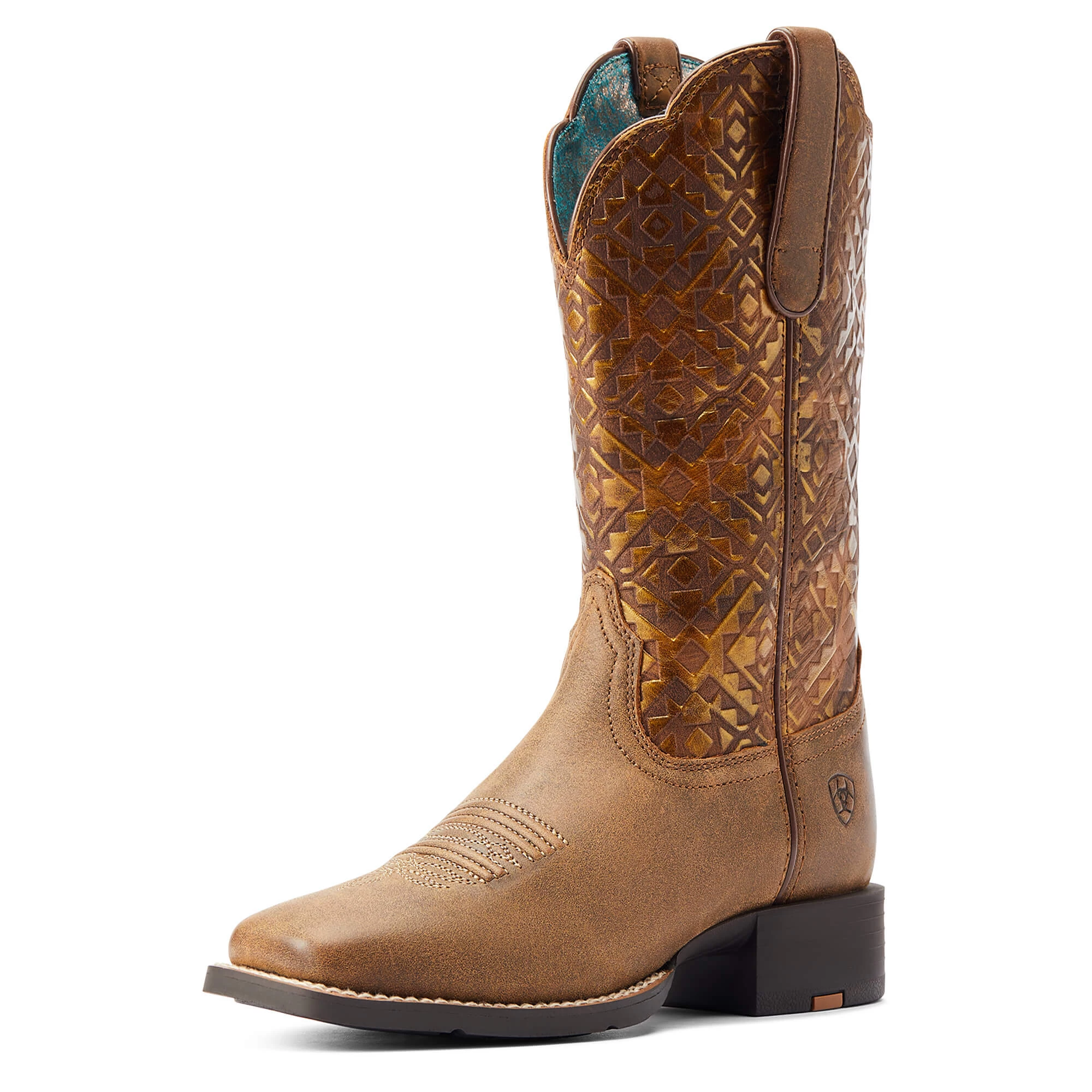 ARIAT WOMENS ROUND UP WIDE SQUARE TOE WESTERN BOOT 3 ARIAT WOMENS ROUND UP WIDE SQUARE TOE WESTERN BOOT