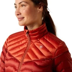 Ariat Ideal Down Jacket -Western Fashion-Ariat AriatIdealDownJacketIridescentRed2