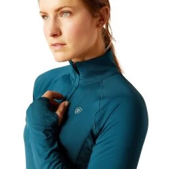 Ariat Lowell 2.0 1/4 Zip Baselayer -Western Fashion-Ariat AriatLowell2ZipBaselayerReflectingPond2