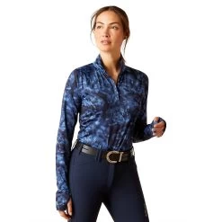 Ariat Lowell 2.0 1/4 Zip Baselayer -Western Fashion-Ariat AriatLowell2ZipBaselayerStormySkies1