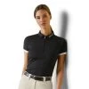 Ariat Womens Bandera 1/4 Zip Polo Shirt -Western Fashion-Ariat AriatWomensBanderaquarterZipPoloShirtblack1